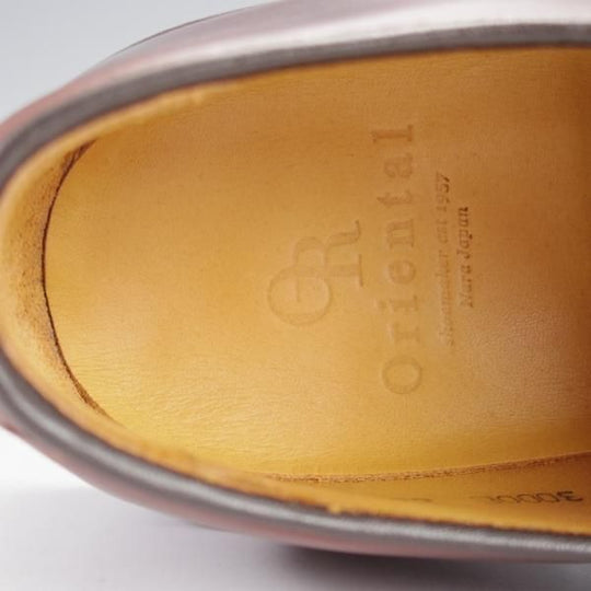 極美品★Oriental/オリエンタル SIZE 6.5【定価￥52,800-★BYRON/プレーントゥ】808ラスト/オイルドレザー/茶/メンズ★k166