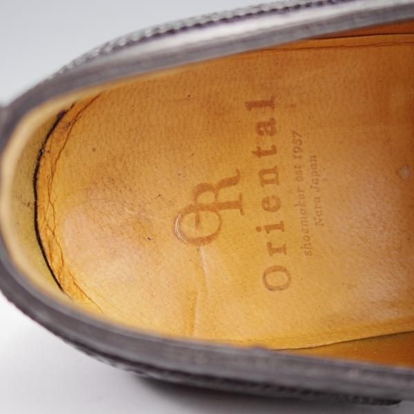 美品★Oriental/オリエンタル SIZE 6【上級★ベベルドグッドイヤー/フルブローグ】6201F/カーフ/黒/メンズ ★k167