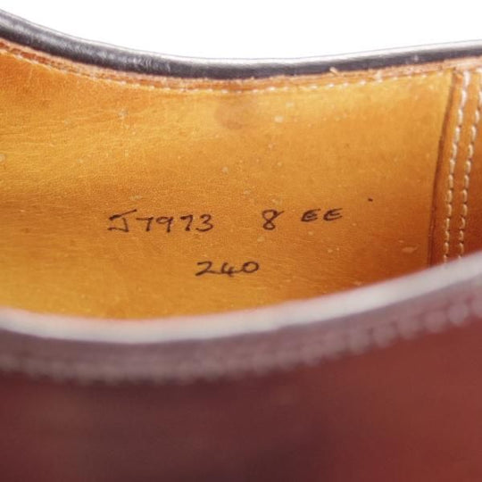 極上★クロケット&ジョーンズ 8EE【現行定価16万円程度★コードバン仕様/CARLISLE】240ラスト/プレーントゥ/赤茶/Crockett&Jones★k170