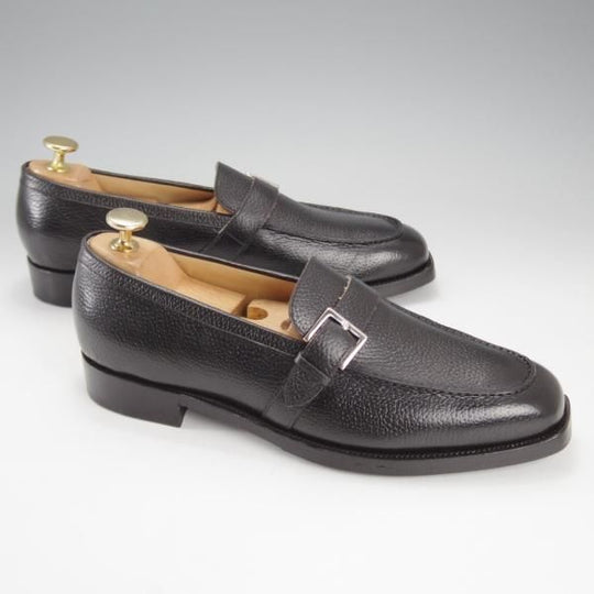 極美品★Oriental/オリエンタル SIZE 6【オーダー価格7.7万円程度★MAYFAIR/ストラップローファー】7950ラスト/グレインレザー/黒★k171