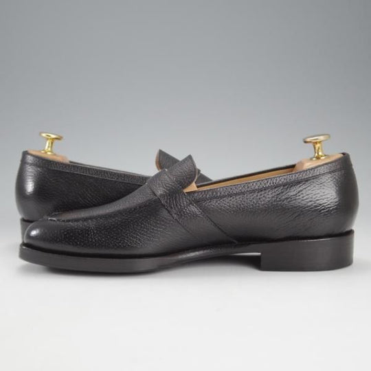 極美品★Oriental/オリエンタル SIZE 6【オーダー価格7.7万円程度★MAYFAIR/ストラップローファー】7950ラスト/グレインレザー/黒★k171