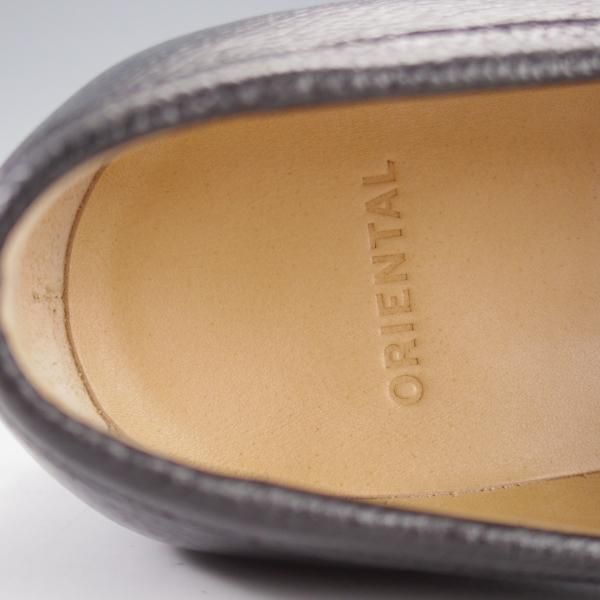 極美品★Oriental/オリエンタル SIZE 6【オーダー価格7.7万円程度★MAYFAIR/ストラップローファー】7950ラスト/グレインレザー/黒★k171