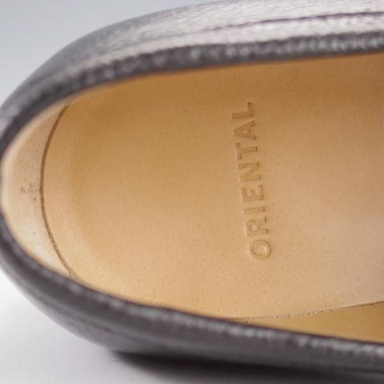 極美品★Oriental/オリエンタル SIZE 6【オーダー価格7.7万円程度★MAYFAIR/ストラップローファー】7950ラスト/グレインレザー/黒★k171