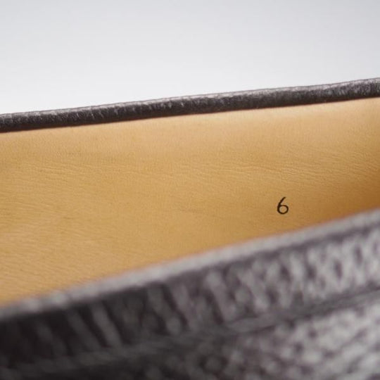 極美品★Oriental/オリエンタル SIZE 6【オーダー価格7.7万円程度★MAYFAIR/ストラップローファー】7950ラスト/グレインレザー/黒★k171