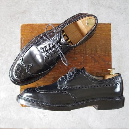 極美品★オールデン 7D【現行定価18万円程度★コードバン仕様/31851/バリーラスト】ユナイテッドアローズB&Y別注/黒/ALDEN★k174