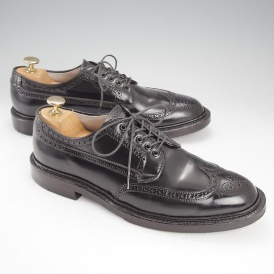 極美品★オールデン 7D【現行定価18万円程度★コードバン仕様/31851/バリーラスト】ユナイテッドアローズB&Y別注/黒/ALDEN★k174