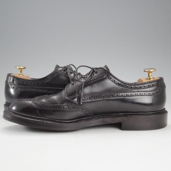 極美品★オールデン 7D【現行定価18万円程度★コードバン仕様/31851/バリーラスト】ユナイテッドアローズB&Y別注/黒/ALDEN★k174