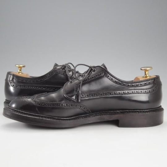 極美品★オールデン 7D【現行定価18万円程度★コードバン仕様/31851/バリーラスト】ユナイテッドアローズB&Y別注/黒/ALDEN★k174