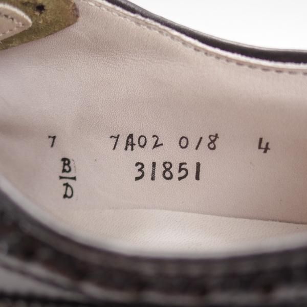 極美品★オールデン 7D【現行定価18万円程度★コードバン仕様/31851/バリーラスト】ユナイテッドアローズB&Y別注/黒/ALDEN★k174