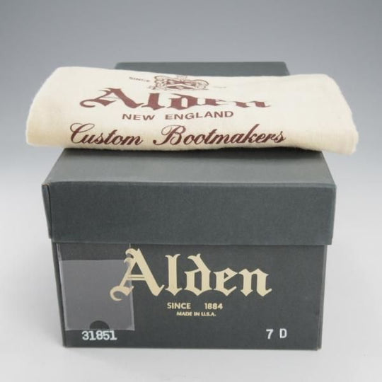 極美品★オールデン 7D【現行定価18万円程度★コードバン仕様/31851/バリーラスト】ユナイテッドアローズB&Y別注/黒/ALDEN★k174