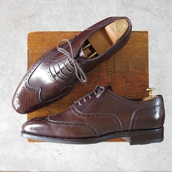 極美品★(スペイン製)MEERMIN/メルミン SIZE 8【グッドイヤーウェルテッド製法★フルブローグ/102399】カーフ/濃茶/メンズ★k176