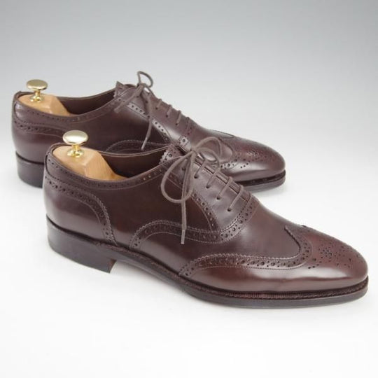 極美品★(スペイン製)MEERMIN/メルミン SIZE 8【グッドイヤーウェルテッド製法★フルブローグ/102399】カーフ/濃茶/メンズ★k176