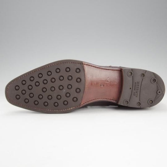 極美品★(スペイン製)MEERMIN/メルミン SIZE 8【グッドイヤーウェルテッド製法★フルブローグ/102399】カーフ/濃茶/メンズ★k176