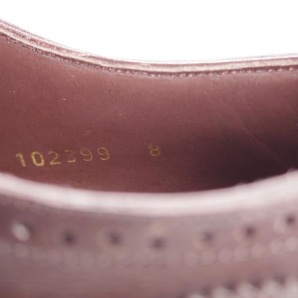 極美品★(スペイン製)MEERMIN/メルミン SIZE 8【グッドイヤーウェルテッド製法★フルブローグ/102399】カーフ/濃茶/メンズ★k176