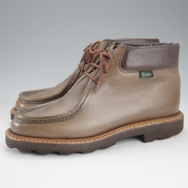 極上★パラブーツ SIZE 39【定価￥77,760-★飾りコバ仕様/MILLY/チロリアンブーツ】ミリー/グレインレザー/灰茶/Paraboot★k177