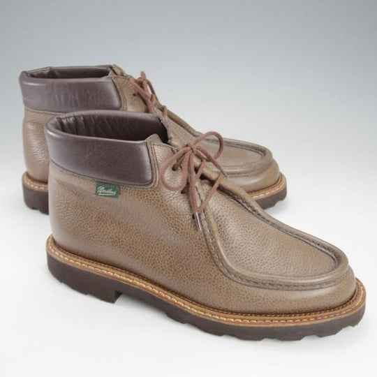 極上★パラブーツ SIZE 39【定価￥77,760-★飾りコバ仕様/MILLY/チロリアンブーツ】ミリー/グレインレザー/灰茶/Paraboot★k177