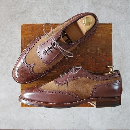 ほぼ試着程度★オールデン 7D【貴重★(ハワイ)Leather Soul別注/スペクテイターシューズ/8114】ハンプトンラスト/茶/ALDEN★k179
