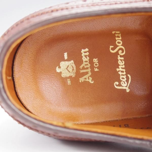 ほぼ試着程度★オールデン 7D【貴重★(ハワイ)Leather Soul別注/スペクテイターシューズ/8114】ハンプトンラスト/茶/ALDEN★k179