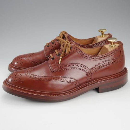 極上★トリッカーズ SIZE 8【定価￥121,000-★BOURTON/バートン】m5633/マロンアンティーク/カントリーシューズ/茶/短靴/Tricker's★k181