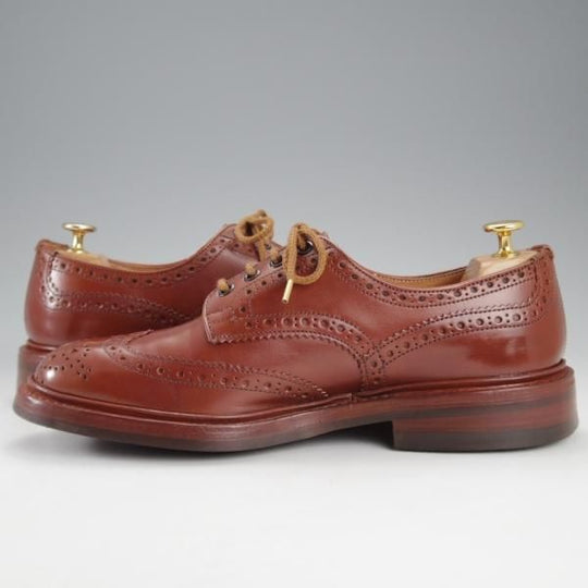 極上★トリッカーズ SIZE 8【定価￥121,000-★BOURTON/バートン】m5633/マロンアンティーク/カントリーシューズ/茶/短靴/Tricker's★k181