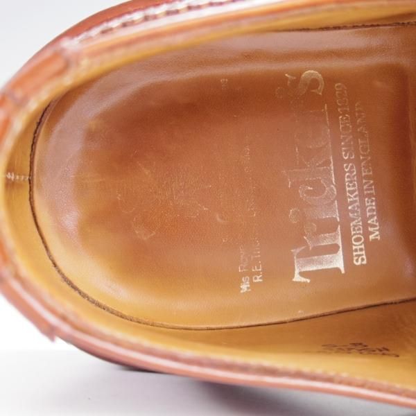 極上★トリッカーズ SIZE 8【定価￥121,000-★BOURTON/バートン】m5633/マロンアンティーク/カントリーシューズ/茶/短靴/Tricker's★k181