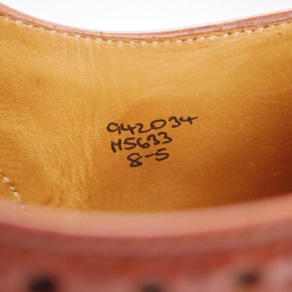 極上★トリッカーズ SIZE 8【定価￥121,000-★BOURTON/バートン】m5633/マロンアンティーク/カントリーシューズ/茶/短靴/Tricker's★k181