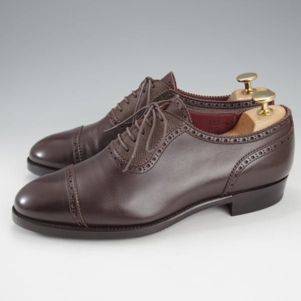 極上★(金沢)KOKON/ココン SIZE 6【現行オーダー価格￥102,300〜★クォーターブローグ/422】KO-1ラスト/カーフ/濃茶/メンズ★k183