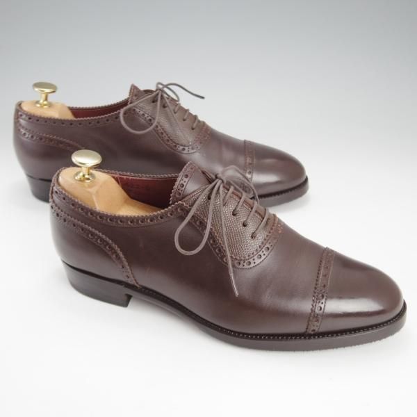 極上★(金沢)KOKON/ココン SIZE 6【現行オーダー価格￥102,300〜★クォーターブローグ/422】KO-1ラスト/カーフ/濃茶/メンズ★k183