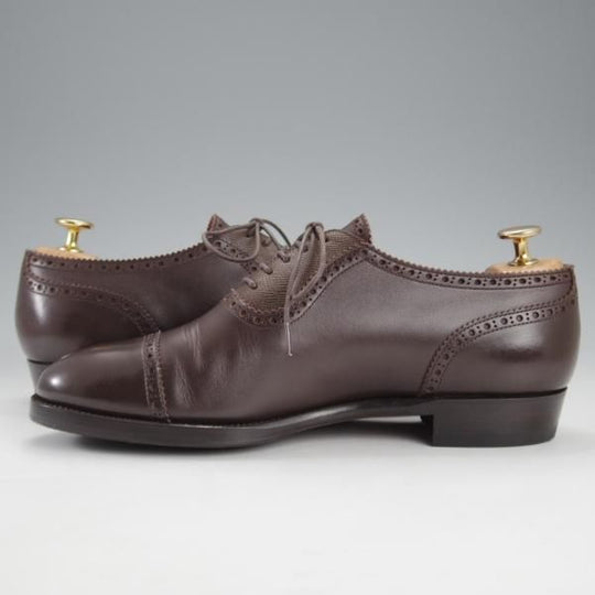 極上★(金沢)KOKON/ココン SIZE 6【現行オーダー価格￥102,300〜★クォーターブローグ/422】KO-1ラスト/カーフ/濃茶/メンズ★k183