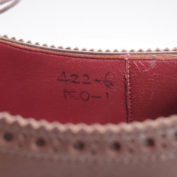 極上★(金沢)KOKON/ココン SIZE 6【現行オーダー価格￥102,300〜★クォーターブローグ/422】KO-1ラスト/カーフ/濃茶/メンズ★k183