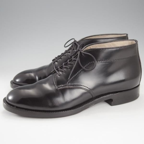 美品★オールデン 8D【貴重★コードバン仕様/6アイレットチャッカブーツ】モディファイドラスト/8645/黒/メンズ/ALDEN★k184