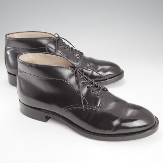 美品★オールデン 8D【貴重★コードバン仕様/6アイレットチャッカブーツ】モディファイドラスト/8645/黒/メンズ/ALDEN★k184