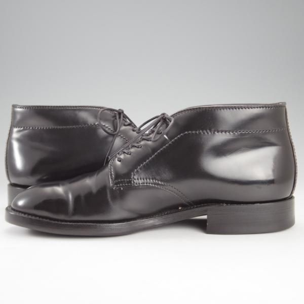 美品★オールデン 8D【貴重★コードバン仕様/6アイレットチャッカブーツ】モディファイドラスト/8645/黒/メンズ/ALDEN★k184