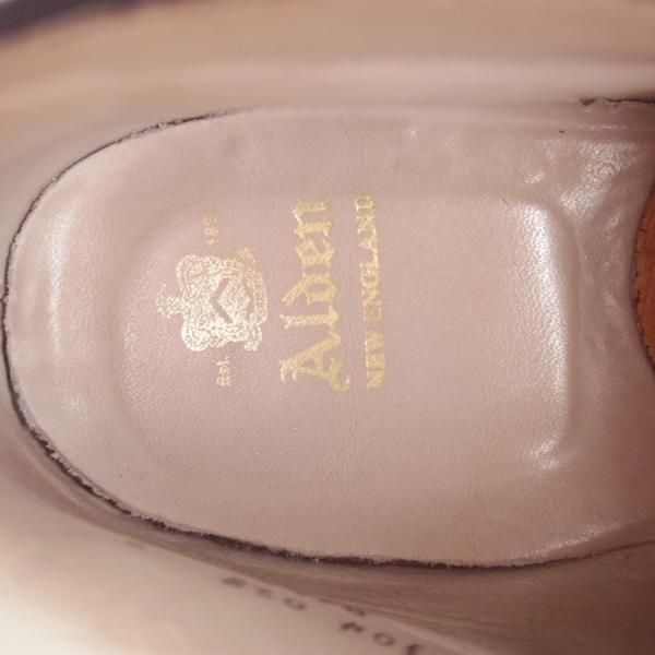 美品★オールデン 8D【貴重★コードバン仕様/6アイレットチャッカブーツ】モディファイドラスト/8645/黒/メンズ/ALDEN★k184