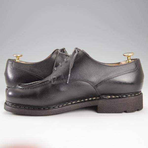 極美品★パラブーツ SIZE 8【定価￥79,200-★シャンボード/CHAMBORD】リスレザー/TEXソール/Uチップ/NOIR/黒/メンズ/Paraboot★k185