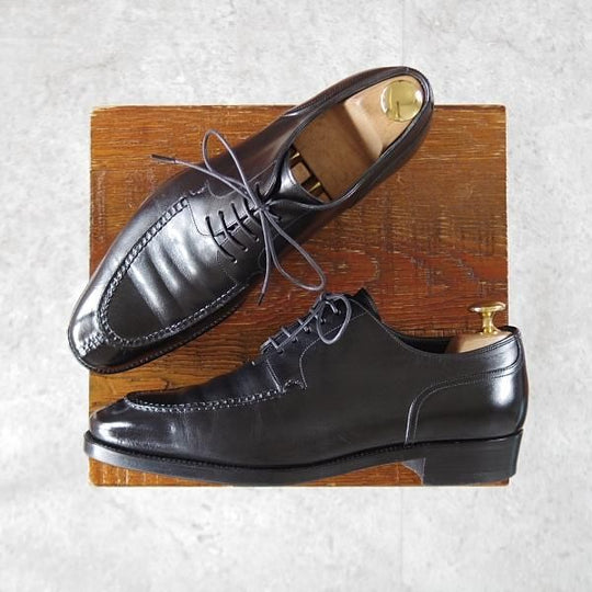 極上★銀座ヨシノヤ 23.5EE【現オーダー価格25万円〜★(伊)ゾンタ社のオールドイングランド/EG/ドーバー似寄モデル】Uチップ/黒★k188