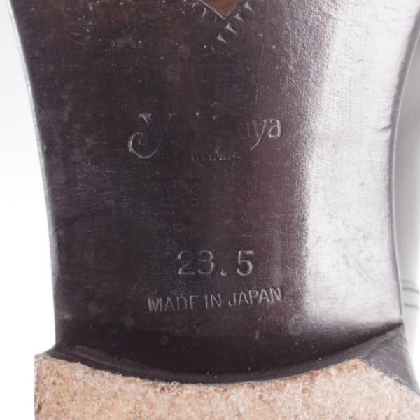 極上★銀座ヨシノヤ 23.5EE【現オーダー価格25万円〜★(伊)ゾンタ社のオールドイングランド/EG/ドーバー似寄モデル】Uチップ/黒★k188