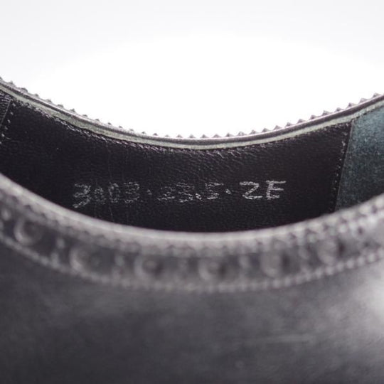 極上★銀座ヨシノヤ 23.5EE【現オーダー価格25万円〜★ドイツボックス仕様/ハンドソーンウェルテッド製法】ダイヤモンドチップ/黒★k191