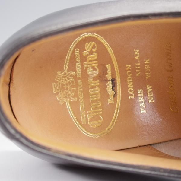 ★チャーチ 60F/UK6【★ストレートチップ/KENTFORD】138ラスト/ナチュラルカーフ/黒/メンズ/Church's★k193