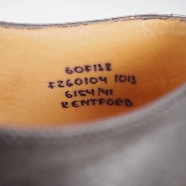 ★チャーチ 60F/UK6【★ストレートチップ/KENTFORD】138ラスト/ナチュラルカーフ/黒/メンズ/Church's★k193