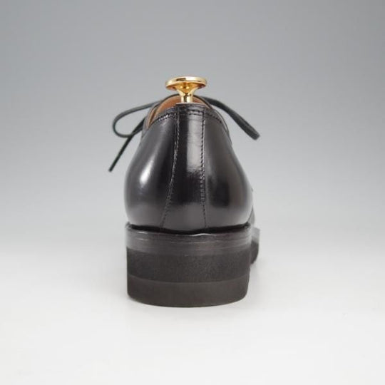 極美品★(伊)F.LLIジャコメッティ SIZE 40【定価￥115,500-★シャークソール仕様/Uチップ】FG303/ANIROU/カーフ/黒/Giacometti★k195