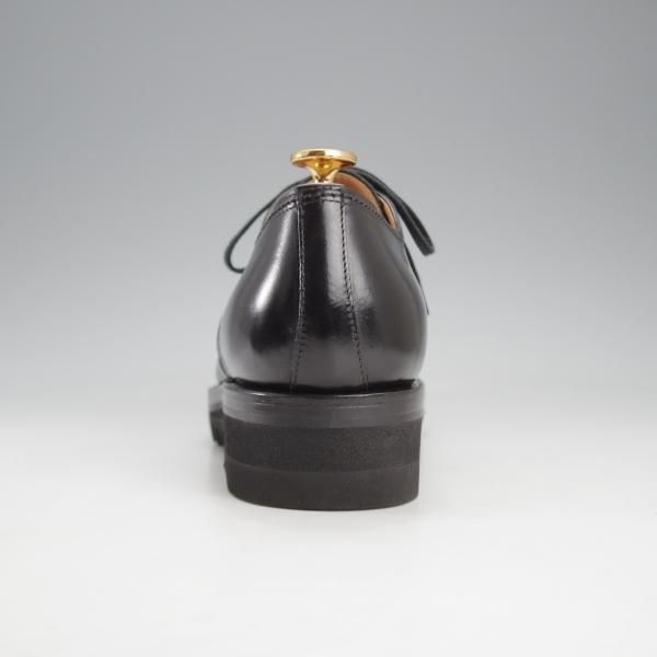 極美品★(伊)F.LLIジャコメッティ SIZE 40【定価￥115,500-★シャークソール仕様/Uチップ】FG303/ANIROU/カーフ/黒/Giacometti★k195