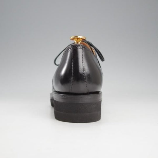 極美品★(伊)F.LLIジャコメッティ SIZE 40【定価￥115,500-★シャークソール仕様/Uチップ】FG303/ANIROU/カーフ/黒/Giacometti★k195