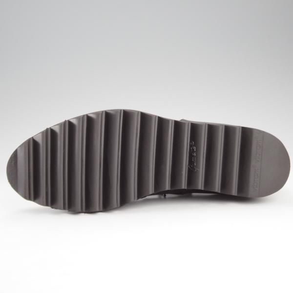 極美品★(伊)F.LLIジャコメッティ SIZE 40【定価￥115,500-★シャークソール仕様/Uチップ】FG303/ANIROU/カーフ/黒/Giacometti★k195