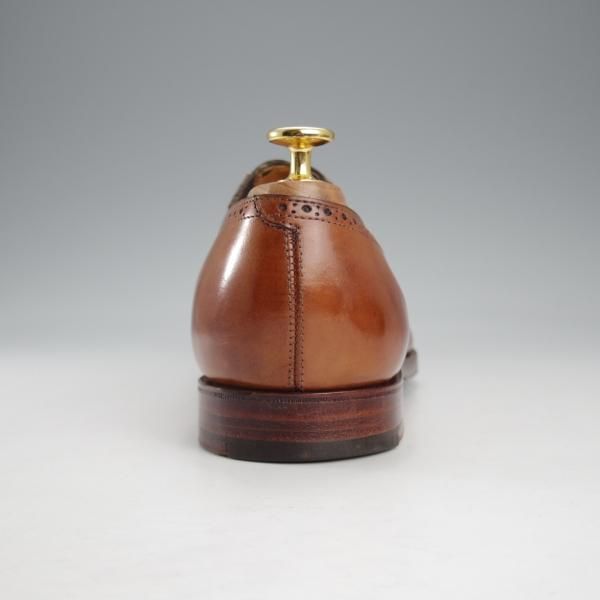 美品★エドワードグリーン 8E【モデル定価￥176,040-★KIBWORTH/606ラスト】旧ロゴ/サイドエラスティック/カーフ/茶/EDWARD GREEN★k196