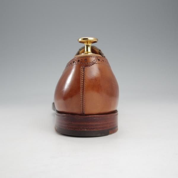 美品★エドワードグリーン 8E【モデル定価￥176,040-★KIBWORTH/606ラスト】旧ロゴ/サイドエラスティック/カーフ/茶/EDWARD GREEN★k196