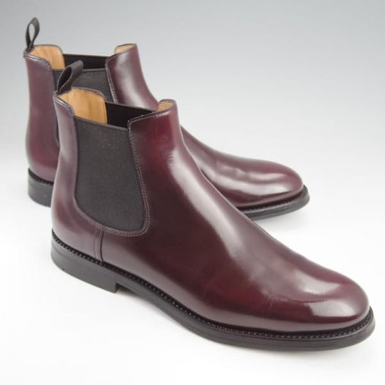 極上★チャーチ(レディース) SIZE 36【定価￥176,000-★MONMOUTH/サイドゴアブーツ】ポリッシュドバインダーカーフ/赤茶/Church's★k201