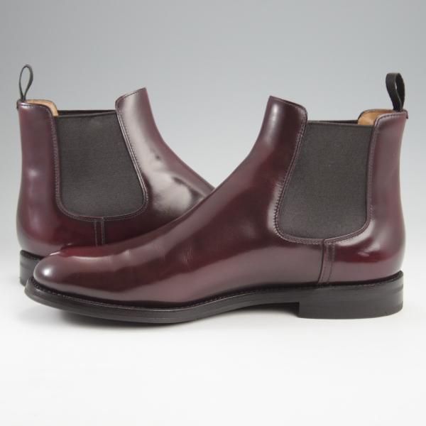 極上★チャーチ(レディース) SIZE 36【定価￥176,000-★MONMOUTH/サイドゴアブーツ】ポリッシュドバインダーカーフ/赤茶/Church's★k201
