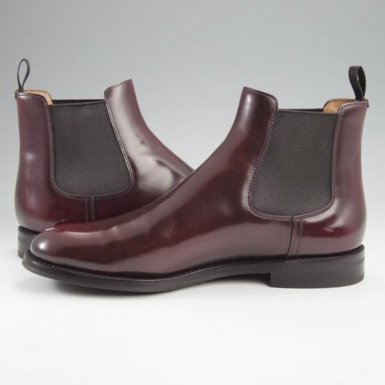 極上★チャーチ(レディース) SIZE 36【定価￥176,000-★MONMOUTH/サイドゴアブーツ】ポリッシュドバインダーカーフ/赤茶/Church's★k201