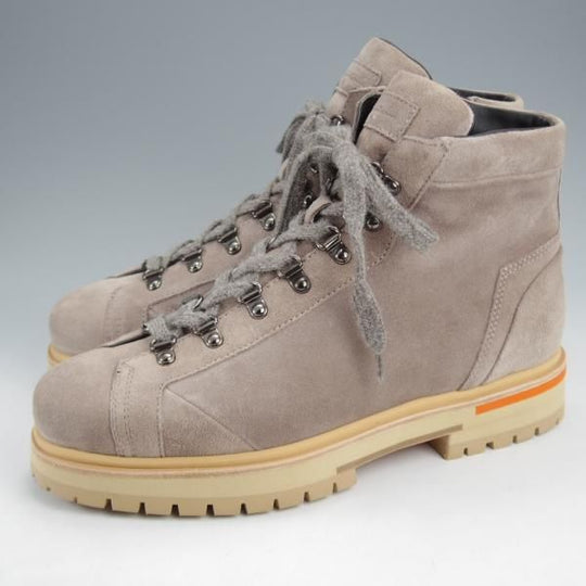 未使用★(伊)サントーニ SIZE 8【定価￥91,300-★マウンテンブーツ/灰茶】スエード/メンズ/レースアップブーツ/Santoni★k202
